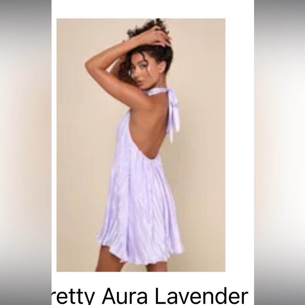 Lulu's Shimmering Lavender Dress